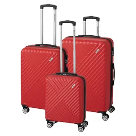 Kingston Koffer-Set 3-tlg. rot/lila