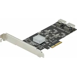 Startech SATA PCIe Controller 8 Port - 6 Gbit/s PCI Express Adapter - PCIe Schnittstellenkarte - PCI-e x4 Gen 2 zu SATA III, HDD/SSD (8P6G-PCIE-SATA-CARD)