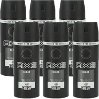 Axe Black Deodorant Bodyspray 6 x 150 ml