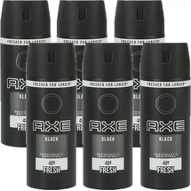 Axe Black Deodorant Bodyspray 6 x 150 ml