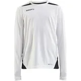 Craft Pro Control Impact langarm Trainingsshirt Kinder 900999 white/black 158/164