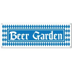 Beer Garden Oktoberfest Banner 53 x 152 cm Biergarten