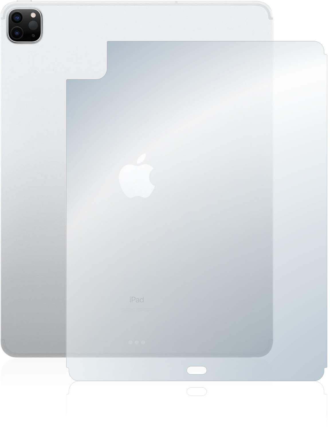 upscreen Schutzfolie für Apple iPad Pro 12.9" WiFi 2020 (Rückseite, 4. Gen.) – Kristall-klar, Kratzschutz, Anti-Fingerprint