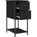 vidaXL Nachtschrank 32 x 42 x 70 cm Schwarz