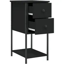 vidaXL Nachtschrank 32 x 42 x 70 cm Schwarz