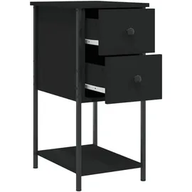 vidaXL Nachtschrank 32 x 42 x 70 cm Schwarz