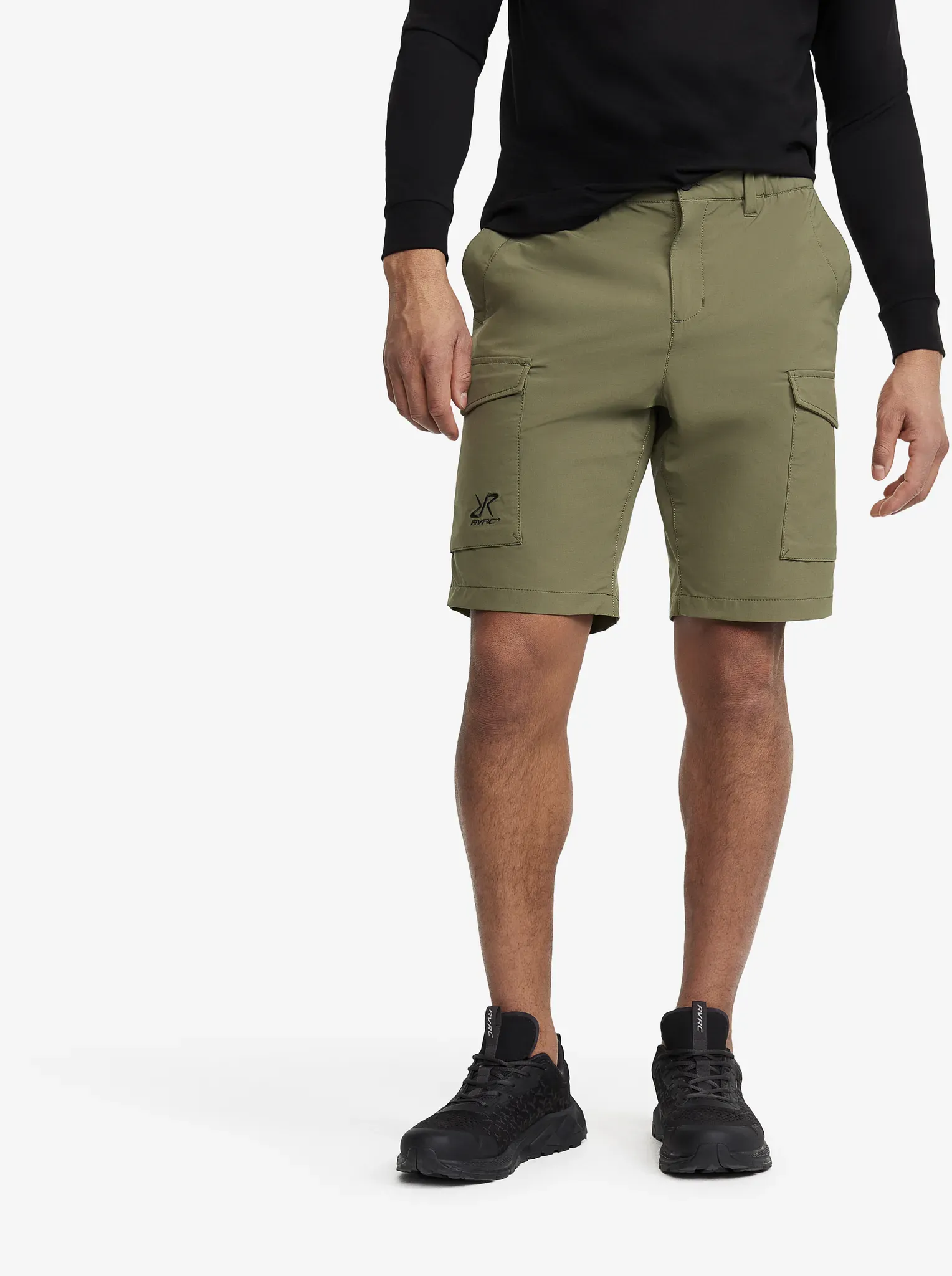 Adventure Cargo Stretch Shorts Herren Kalamata, Größe:S - Hosen > Shorts - Grün