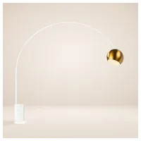 S.LUCE Ball Design-Bogenlampe mit Marmorfuß modern