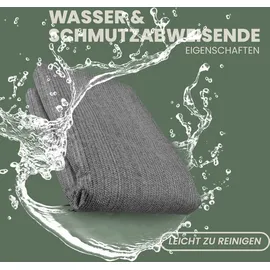 BestLivings Vorzeltteppich 300x600 cm – Camping Matte mit Ösen, Outdoor Teppich inkl. 12 Kunststoff Heringe & Tragetasche, Markisenteppich