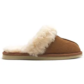 Thies Sheepskin Pantoffel Hausschuh Braun 42