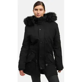 trueprodigy Julius F Damen Winterjacke hochschließender Kragen Schwarz M - Schwarz - M