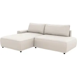 TRENDMANUFAKTUR Eckcouch Polyester 3-Sitzer Grau