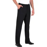 PALLTEX Arzak Kochhose Herren Kochhose Herren Kochhosen für Männer Bäckerhose mit Knopfen, 3 Taschen und elastischer Bund auf dem Rücken (Schwarz, S) - S