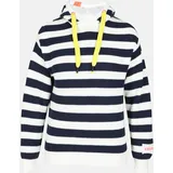 salzhaut Hoodie Navy/Weiß 3XL