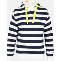 salzhaut Hoodie Navy/Weiß 3XL