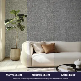 tesa rasch Luxora Vliestapete 6 m x 0,53 m Grau 1 St 371413