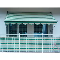 Angerer Klemmmarkise Exklusiv 350 cm hellgrün/dunkelgrün