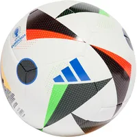 adidas Euro 24 Trainingsball White / Black / Glow Blue 5