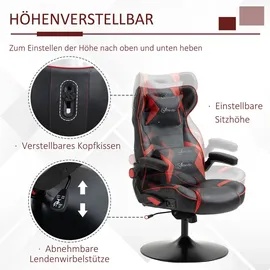 Vinsetto Gaming Stuhl Schwarz