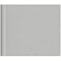 VidaXL Balkon-Sichtschutz Hellgrau 90x400 cm 100 % Polyester-Oxford