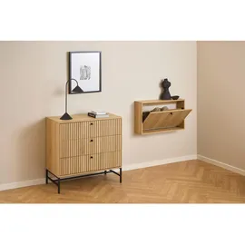 alasans Schuhschrank OLIVIA Eiche Braun 71 x 14 x 43 cm