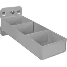 ADB Lochwand Ablage Metall 150 x 55 mm grau