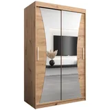 abiks möbel Schwebetürenschrank MONACO 120 x 200 x 62 cm Eiche Artisan