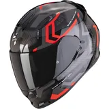 Scorpion EXO-491 Spin, Integralhelm - Schwarz/Grau/Rot - XL