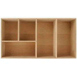 Fackelmann Schubladen-Box Buche 17 cm x 7 cm x 32 cm