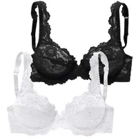 PETITE FLEUR Bügel-BH Damen schwarz+weiß Gr.85F
