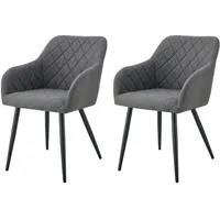 xonox.home Stuhl Lea Webstoff anthrazit 2er Set