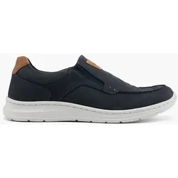 Leder Komfort Slipper - Herren - blau