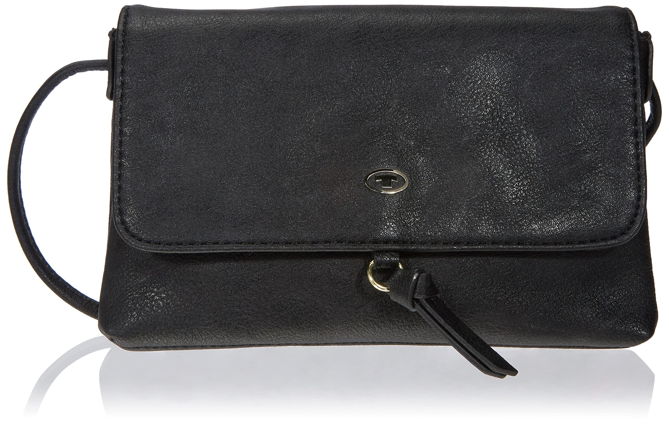 TOM TAILOR Luna Damen Umschlagtasche Umhängetasche Klein Schwarz