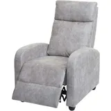 MCW Relaxsessel MCW-F76 Stoff/Textil 75 x 100 x 80 cm Grau mit Liegefunktion