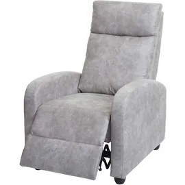 MCW Relaxsessel MCW-F76 Stoff/Textil 75 x 100 x 80 cm Grau mit Liegefunktion