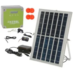 Kerbl automatische Hühnerklappe Solar-Komplettset, wahlweise mit Schieber (Ausführung: OHNE Schiebetür (setzt vorhandene Schiebetür voraus))