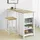 SoBuy Bartisch 120 x 90 x 55 cm Weiß/Natur