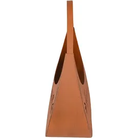 Harms Import Blumentasche Pflanztasche Garten Hereinspaziert Rostoptik Braun Eisen H 34 cm