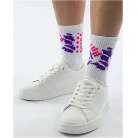 Jako Malle Sportsocken im 2er-Pack, weiß/pink/lila/schwarz, 47-50