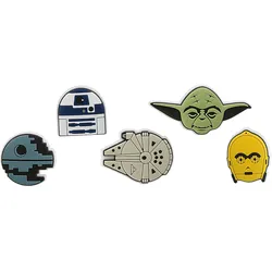 Schuhanstecker CROCS "JibbitzTM Star Wars", Kinder, bunt (multifarben), PVC, Schuhzubehör, Schuh Charms mit Star Wars Figuren