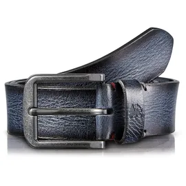 Lerros Herrengürtel Leder blau 95