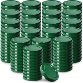 Kadax 200er Set Schraubdeckel TO53 für Gläser 53mm Grün – Twist-Off Ersatzdeckel für 115ml Gläser & Saftflaschen, Luftdicht & Spülmaschinenfest