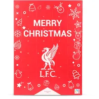 Gunz Fußball Fairtrade Schoko-Adventskalender Liverpool FC – Fan-Weihnachtskalender mit 24 Schokoladen-Überraschungen (120g) + Postkarte auf der Rückseite – Adventsgeschenk für echte Fußballfans