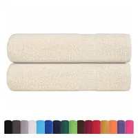VidaXL Duschtücher 2 Stk. Creme 70x140 cm 360 g/m2
