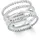 s.Oliver s.Oliver Ring für Damen, Sterling Silber 925, Zirkonia (synth.) Ringe Weiss