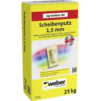 Saint-Gobain Weber Weber Scheibenputz Weiß 1,5 mm Körnung 25