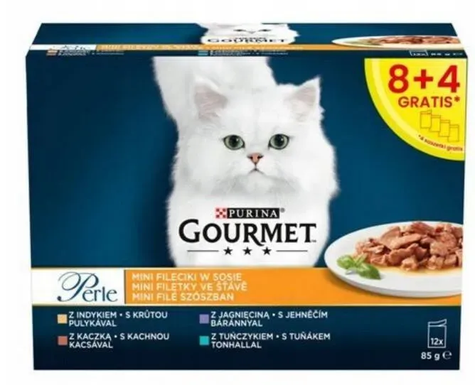 Purina Gourmet Perle kleine Filets Katzenfutter 12x85g (Rabatt für Stammkunden 3%)