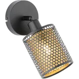 WOFI Wandleuchte 12106 schwarz