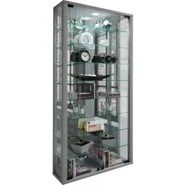 VCM Wandvitrine Vitrosa Maxi 59 x 18 x 115 cm Silber