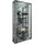 VCM Wandvitrine Vitrosa Maxi 59 x 18 x 115 cm Silber